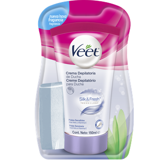 Veet Crema Depilatoria De Ducha Silk&Fresh Pieles Sensibles